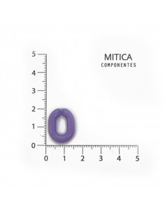Eslabón de plástico violeta...