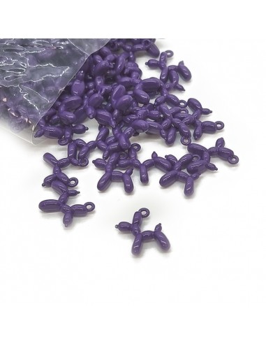 Dije esmaltado violeta TD2302 [1 u]