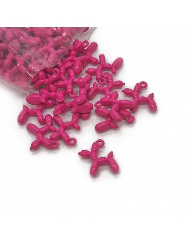 Dije esmaltado fucsia TD2302 [1 u]