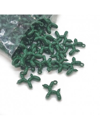 Dije esmaltado verde forest TD2302 [1 u]