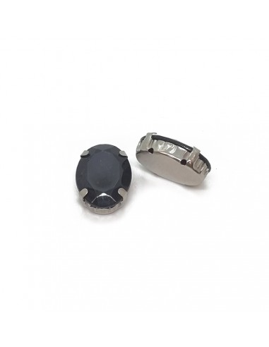 Gema engarzada negra A13x18 [50 u]