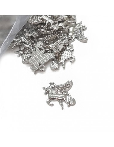 Dije strass unicornio níquel NW901 [1 u]