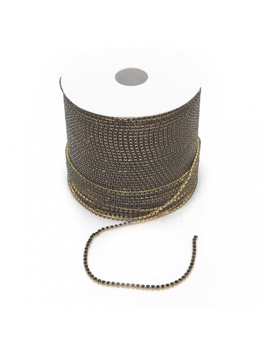 Cadena strass negro N8 1910 [100 m]