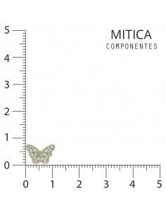Mariposa de Strass Dorado...
