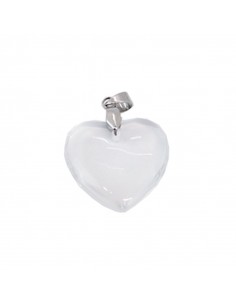 Corazón vidrio Blanco de...