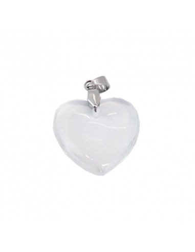 Corazón vidrio Blanco de Acero...