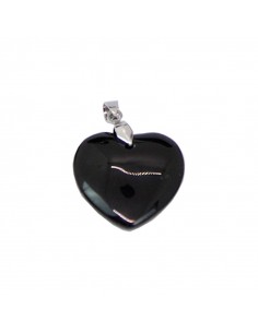 Corazón vidrio Negro de...
