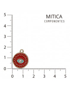 Dije esmaltado Medalla Ojo...