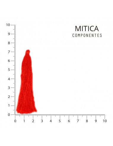 Fleco de Hilo Rojo 7CM Art.6874-1 [10 U]