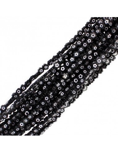 Flor de Vidrio Negro Art.TD2201 [1 Tira]