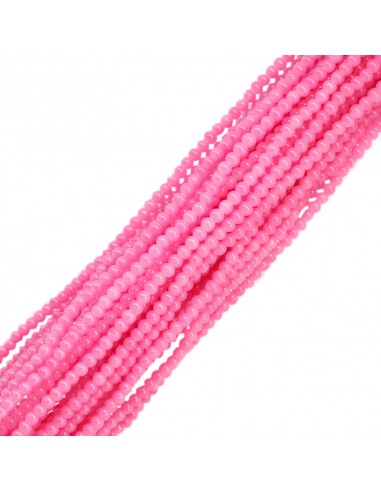 Cuenta de Vidrio común 4MM Rosa...