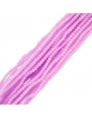 Cuenta de Vidrio común 4MM Rosa [1tira ]