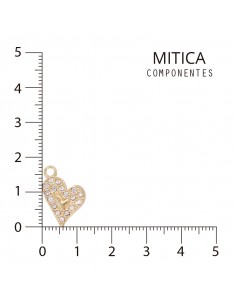 Corazón Strass Dorado...