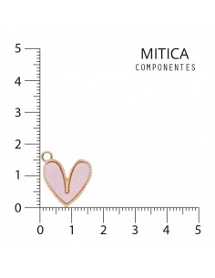 Dije Corazón Acrílico Rosa...