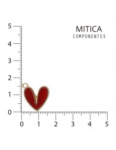 Dije Corazón Acrílico Rojo...