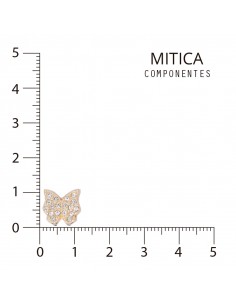 Mariposa de Strass Dorada...