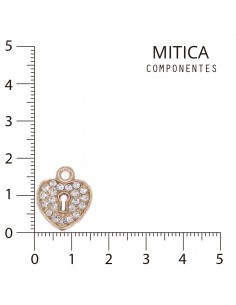 Corazón de Strass Dorado...
