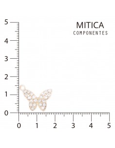 Mariposa de Strass Dorada...