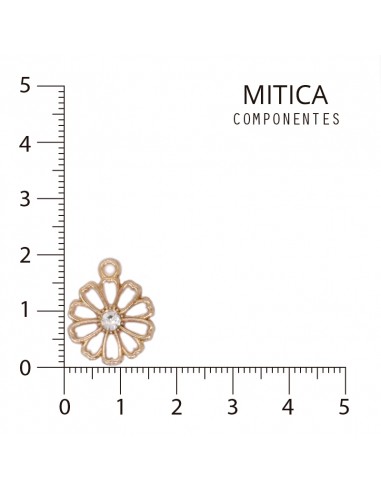 Flor de Strass Dorado Art.A3600 [1 Unid]