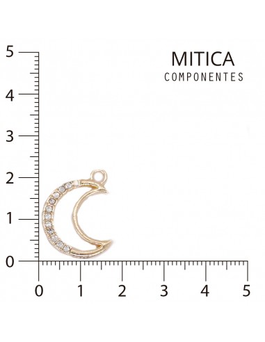 Luna de Strass Dorado Art.A3601 [1 Unid]