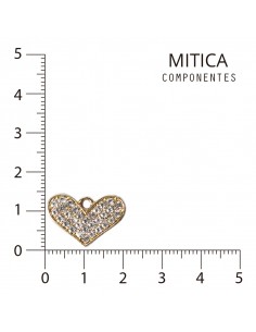 Corazón de Strass Dorado...