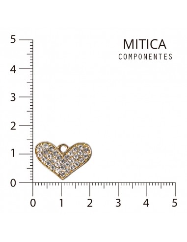 Corazón de Strass Dorado Art.A2008 [1...