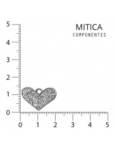 Corazón de Strass Níquel...