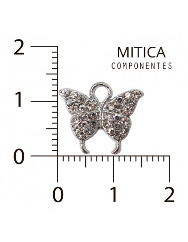 Dije de Strass Mariposa Níquel...