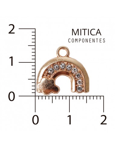 Dije de Strass Arcoíris Dorado...