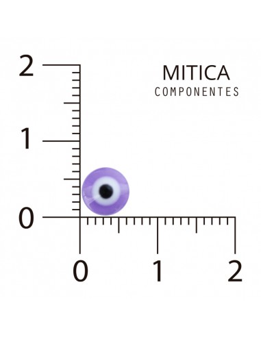 Ojo Turco Plástico Violeta 6mm...