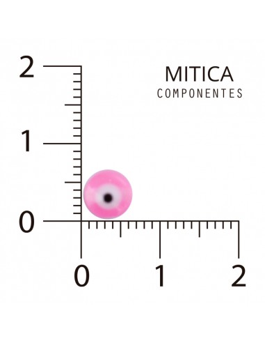 Ojo Turco Plástico Fucsia 6mm...