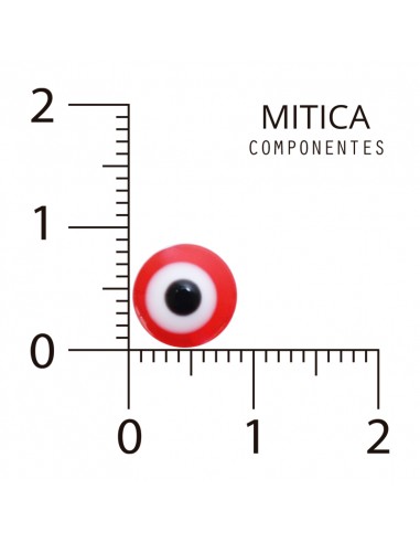 Ojo Turco Plástico Rojo 8mm Art.A2303...