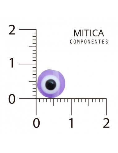 Ojo Turco Plástico Violeta 8mm...