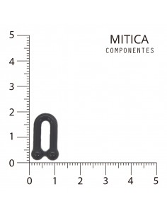 Eslabón de plástico negro...