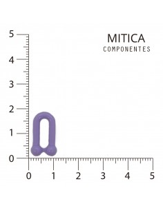 Eslabón de plástico violeta...