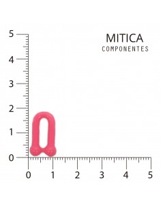 Eslabón de plástico rosa...