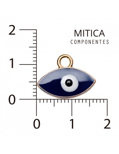 Dije Esmaltado Ojo Azul/Dorado...