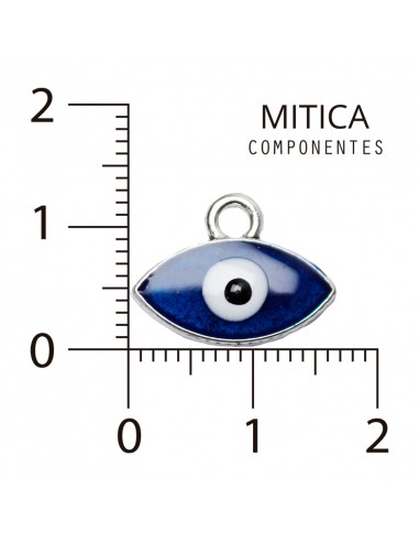 Dije Esmaltado Ojo Azul/Níquel...