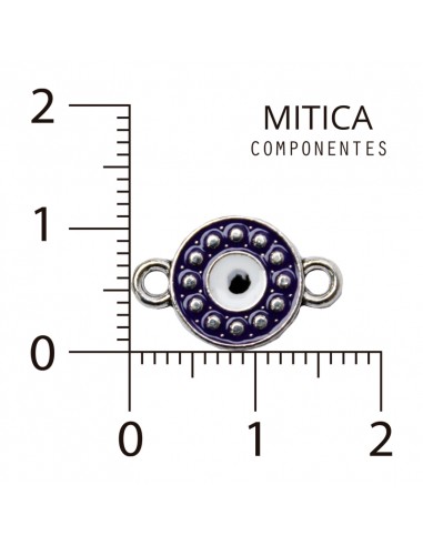 Dije Esmaltado Ojo Violeta/Níquel...