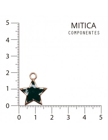 Dije Esmaltado Estrella Verde/Dorado...