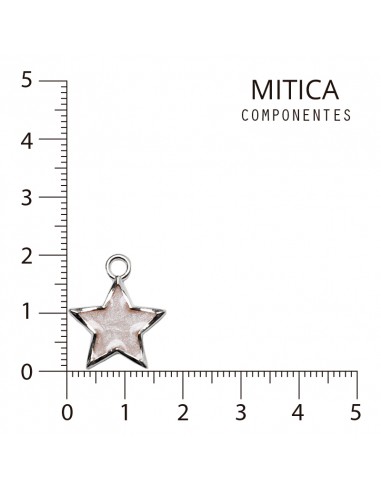 Dije Esmaltado Estrella Nácar/Níquel...