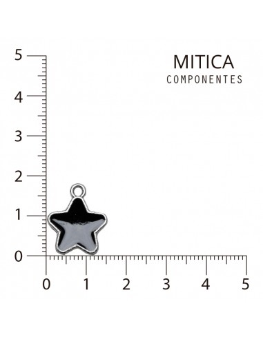 Dije Esmaltado Estrella Negro/Dorado...