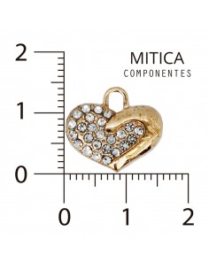 Corazón Strass Dorado...