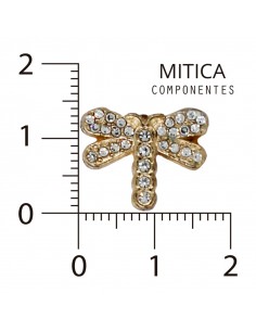 Libélula Strass Dorado...