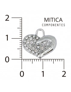 Corazón Strass Níquel...