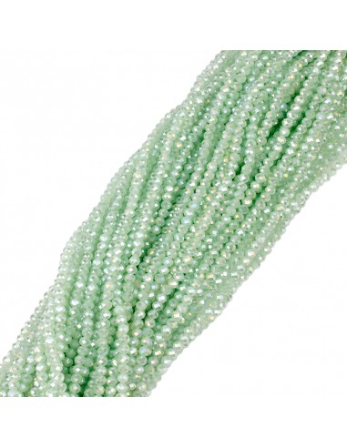 Roca Cristal 4MM Verde Claro Tornasol...