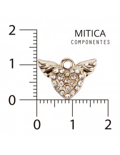 Corazón de Strass Dorado...