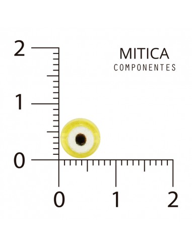Ojo Turco Plástico Amarillo 7mm...