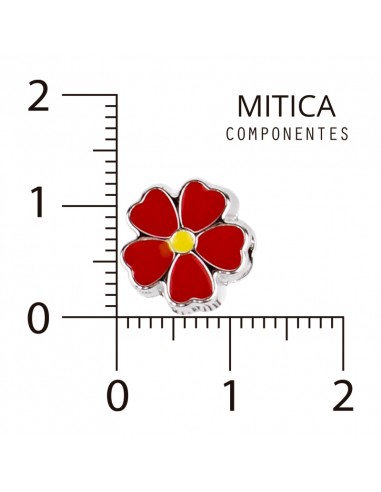 Dije CCB Esmaltado Flor Rojo...