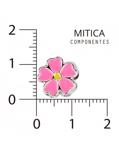 Dije CCB Esmaltado Flor Fucsia...